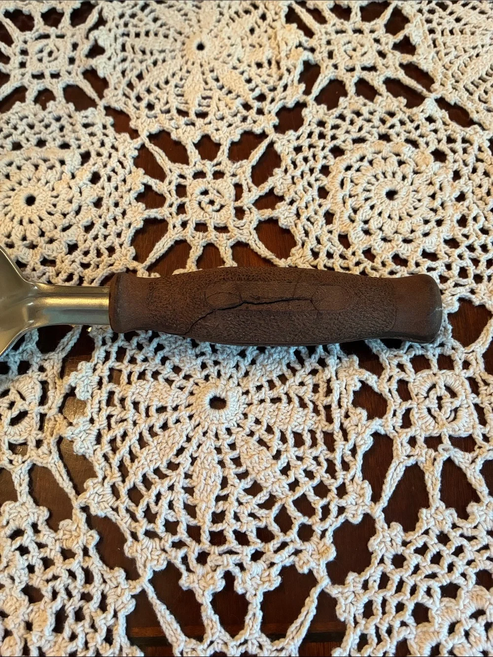 Vintage Ice Cream Scoop Spade wood Retro Kitchen metal Stainless Serving Spoon